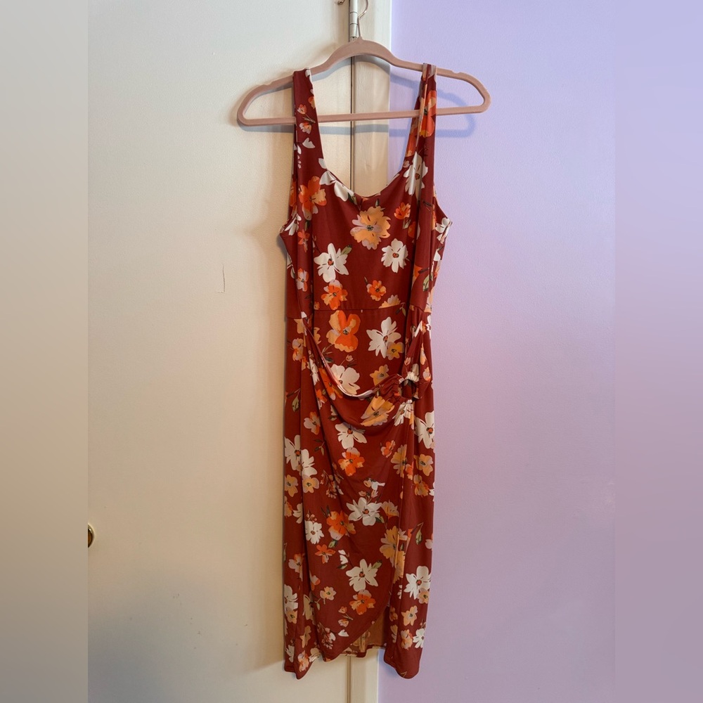 No Boundaries Midi Floral Dress